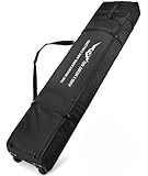 BlesMaller 170cm Snowboard Tasche mit Rollen Reise Snowboardtasche gepolster Länge verstellbare Skitasche für Skischuhe Stöcke Skiausrüstung