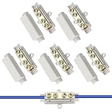 HENGBIRD 5 Stück Drahtverbinder, Kabelverbinder, Klemmen Elektro Klemmblock Kabelklemmen Elektro Hauptleitungsabzweigklemme Anschlussklemmen 1000 V, 100 A,Geeignet für 2,5 Bis 16mm² Draht