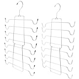 ARTSEWPLY 2 Stück Mehrschichtiger BH Organizer aus Robustem Teiliges Platzsparend Vielseitiger Kleiderbügel für Tanktops Unterwäsche und Gürtel Praktische Aufhängung für Kleiderschrank