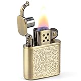 Constantinen Feuerzeug Klassische Kupfer Graben Kerosinfeuerzeug Vintage Feuerzeug (ohne Benzin)