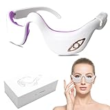 Augenmassagegerät mit Wärme,Eye Massager,ATemperatur Wärme Augen HeizkissenAugenmassagegerät Anti-Aging Augenringe,6 Massagemodi,3 Stufen Stärke für Entspannendes,Reduzieren Schwarze Kreise, Trockene