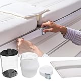 RATSTONE Liebesbrücke Für Matratzen,Matratzenkeil Ritzenfüller 200 cm,Ritzenfüller Für Matratzen Verbinder,200x30x7cm,Inklusive 5 cm Metallverschluss Und Aufbewahrungstasche,Für Familien Und Paare