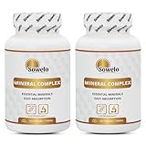 Sowelo - Mineral Complex, Mineralstoffe Komplex 120 Tabletten, Optimale Konzentration pro Portion, mit Neun Essentiellen Mineralstoffen und Spurenelementen, Hochwertige geprüfte Rohstoffe (2-Pack)