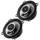 UKCOCO 2st Koaxiale Autohupe Radio Auto Koaxiale Hupe Autolautsprecher Aktiver Subwoofer Sender Auto-Center-Lautsprecher Doppelkegel-koaxialhorn Koaxiallautsprecher Im Auto Black