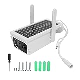 PODSJD IP Kamera WLAN Außen, 1080p HD, Solarbetrieben, IP66 Wasserdicht - 360° Ansicht, Menschenerkennung, Farb - Nachtsicht, Sprachdialog für Home Security