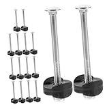 KOCKSHION 16 Satz Trampolin Schrauben Anti lockerungsdesign für Kleine und Große Trampoline Langlebige Stahlbefestigungsschrauben mit Muttern für Erhöhte Stabilität und Kompatibilität