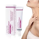 Shefave Neck Firming Cream, Hydrolized Collagen Faltencreme für Hals und Dekolleté mit Hyaluron und Kollagen, Feuchtigkeitsspendend und hautverjüngend, Kollagen Halscreme, Glatte Haut, 40g (Rosa)