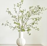 Avoeco Künstliche grüne Stängel, 119,9 cm hoch, künstliche Zweige aus künstlichem Enkianthus Perulatus, für Zuhause, Garten, Büro, Hochzeit, Vasenfüller, Ladendekoration