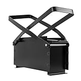 miihgnos Brikettpresse für Holzspäne, Papierpresse Papierbrikettpresse Tragbarkeit, Manuell Brikettpresse Altpapierpresse für Handhabung Altpapier Schwarz 33 x 15 x 13 cm