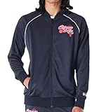 New Era NBA Chicago Bulls Script Black Track Jacket (DE/NL/SE/PL, Alphanumerisch, XL, Regular, Regular, Schwarz)