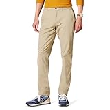 Amazon Essentials Herren Legere Stretch-Chinohose mit Enger Passform, Khakibraun, 34W / 32L