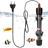 Aquarium Heizung 25W: Aicharynic Aquarium Heizstab Mit Saugnäpfen, Thermostat Heizung, Einstellbare Aquariumheizer für Fischtanks und Aquarium (20-34°C, 25W)