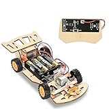 Ferngesteuertes Auto，3D Holzpuzzle für Kinder,Holzbausatz Kinder, Basteln für Kinder, Holzbauset，Self-Centering Steering Remote Control Car
