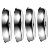 SOLUSTRE 2stücke Edelstahl-speiseabdeckungen Schutzkuppel Für Lebensmittel Servierkuppel Für Steaks Käseplattenabdeckung Grillkuppel Für Lebensmittel