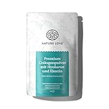 NATURE LOVE® Premium Collagen Pulver mit Hyaluronsäure und Elastin - 500g Kollagen - Peptide Type 1 und 3 - geschmacksneutral - Kollagen von Rindern aus Weidehaltung - laborgeprüft