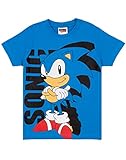 Sonic The Igel T Shirt Jungen Blue Supersonic Game Kinder Top 5-6 Jahre