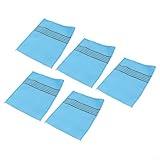 Yuanpgky Koreanisches Peeling-Handtuch für Bad und Massage, Polyester-Baumwoll-Waschlappen für sanfte Hautpflege (blau), 5 Stück
