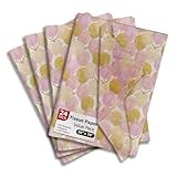 Bedrucktes Seidenpapier – dekoratives Seidenpapier für Decoupage, Geburtstag, Seidenpapier, rosa und goldene Luftballons, Seidenpapier, 24 Blatt 50,8 x 30