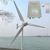 5000W Windkraftanlage 220V 230V Windturbine mit Grid Tie Inverter 5KW windkraft Generator auf Netzwechselrichter Windräder stromerzeuger (230V mit Wechselrichter)