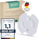 SafeMate® (20Stk.) Steckdosen Kindersicherung - Mit KIDSAFELOCK Kindersicherung für extra Sicherheit - Steckdosenschutz Baby, der passt & bleibt - für eine Sichere Umgebung für Babys & Kleinkinder