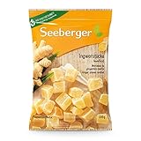 Seeberger Ingwerstücke kandiert: Scharfherbe Würfel der goldgelben Ingwerwurzel süß kandiert - zum Snacken, Dekorieren oder als Backzutat - vegan (1 x 200 g)