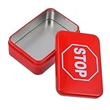 PRETYZOOM 4Er Schachtel Candy-Box aus Weißblech aufbewahrungsdose Blechdose süßigkeitenbox vorratsbehälter gebäckdose Teller Inhaber Cracker Gestell kekse leere Keksdose große Keksdosen rot