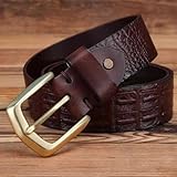 YTGHBIML Lochgürtel Einfacher Reiner Kupferstift Schnalle Kauflattengürtel