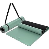 [NEU] YOGALABS® Premium Yogamatte STUDIO | extra große Yogamatte rutschfest aus ECO PU & Naturkautschuk | innovative & kratzfeste AntiSlip-Beschichtung | 2in1 Yoga-Gurt | Sportmatte | 185x68x0,4cm