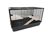 Ollesch Mega Hamsterkäfig Mäusekäfig Nagerkäfig 100 x 54 x 61 cm mit Zubehör