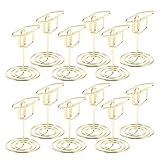 MAGICLULU 12 Stück Sitzkartenhalter Notizklammerständer Notizblockhalter Platzkartenhalter Für Brautpartys Tischkartenhalter Tischnummern Cliphalter Babyparty Platzkartenhalter