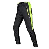 Tofern Fahrradhose Herren Lang - MTB - Mountainbike Hose Wasserdicht & Winddichte Warm Thermohose mit Fleece, Winter Warme Outdoor Hosen für Cycling