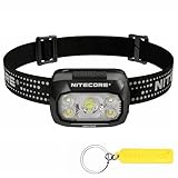 Nitecore NU30 Stirnlampe für den Außenbereich, leicht, wiederaufladbar, USB-C, 500 Lumen, dreifacher Ausgang