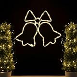 LED Fensterdeko Weihnachten mit Timer und Batterie hängend Fensterbilder beleuchtet mit Saugnapf Weihnachtsdeko innen Deko Fenster Silhouette Beleuchtetes Fensterbild Leuchtend Weihnachtsbeleuchtung