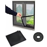 160x190cm Fenster Fliegengitter - ohne Bohren Moskitonetz für Balkontür & Dachfenster, Effektiver ct Schutz, Pollenschutzgitter für Haus & Garten