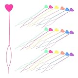 ABOOFAN 60-teiliges Friseur-Set für Jungen und Mädchen, Zubehör zum Locken und Durchziehen der Herzhaare, verschiedene Farben, für französische Zöpfe, Pferdeschwänze und Dutts