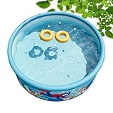 Missmisq Schwimmbecken - Kinderbecken,PVC Rundpool Dicke Wände Tragbar Für Erwachsene & Kinder Garten Freizeit