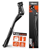 HENMI Fahrradständer 24-29 Zoll,Fahrradständer 18mm lochabstand,Höheverstellbar Fahrradständer 2 Löchern für Fahrräder mit 18mm Lochabstand,Der Fahrrad ständer Loch ist für M5/M6 Schrauben geeignet