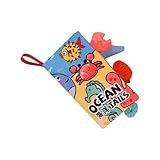 Generisch Stoffbücher für Babys - Knisterbuch Mit Tierdesign - Früherziehungsspielzeug Kindergarten Aktivitäten Für Krippe Und Reisen Mädchen Kinder Alter 0-3 Jahre