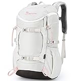 MOUNTAINTOP 28L Wanderrucksack Damen Trekkingrucksack Damen Reiserucksack Outdoor Rucksack Trekking Rucksäcke (Elfenbeinweiß)