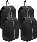 BILIPLE Schuhtasche 4 Set Wasserfeste Schuhbeutel Reise Schuhsack Koffer Schmutzabweisender Schuhsack Reise für Schuhe für Trennung von Schuhen Kleidung Reisezubehör （ X-Large）
