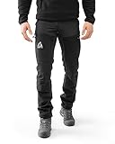 MNT10 Wanderhose für Herren – Leichte Outdoor Hose I Atmungsaktiv & Wasserabweisend I Praktische Taschen & Robuste Nähte | Coal Black, L