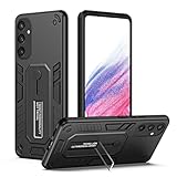 BEENTRYS Handyhülle für iPhone 12 Pro Hülle,Standard Ständer Magnetisch PC/TPU Silikon Bumper Militärqualität Outdoor Heavy Duty Stoßfeste Dünn Kratzfeste Cover Case Schutzhülle-Schwarz