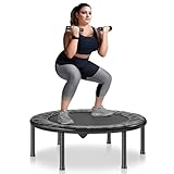VEVOR Mini-Trampolin, faltbar, Fitness, 934 mm, maximale Belastung 100 kg, stabil und leise, für Training im Innenbereich oder Garten