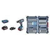 Bosch Professional Akku Schlagbohrschrauber GSB 18V-28 + 35-tlgs. Bohrer Bit Set (Pick and Click, Zubehör für Schlagschrauber, mit Bits und Universalhalter) - Amazon Edition