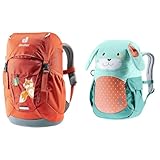 deuter Unisex Kinder Waldfuchs 14L Kinderrucksack (1er Pack), Orange (Lava-paprika) & Kikki Kinderrucksack (8 L)