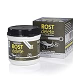 ROSTdelete Rostentferner | Entroster für Fahrrad, Auto, Motorrad, Werkzeug und mehr ohne giftige Dämpfe | Echter Rostentferner, kein Rostumwandler, Naturprodukt auf Basis von Zitronensäure [500g]