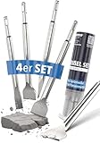 SDS Plus Meißel Set [4-teilig inkl. Fliesenmeißel], Sds Meißel, Meisel, Flachmeißel, Meissel, Sds Meißel Set, Meiselset für Bohrhammer, Spachtelmeißel, Spitzmeißel, Sds Meißel breit fliesen