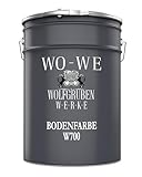 WO-WE Bodenfarbe Bodenbeschichtung Betonfarbe W700 Anthrazit Grau ähnl. RAL 7016-2,5L