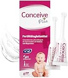Conceive Plus Fruchtbarkeitsgleitmittel in Vorgefüllten Applikatoren, Spermienfreundliches Gleitmittel für Paare, die versuchen, ein Baby zu bekommen, Einmonatspackung mit 8 x 4g Applikatoren