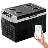 EUHOMY 21L Kompressor Kühlbox -20℃~20℃, 12V Auto-Kühlschrank, Tragbarer Gefrierschrank 12/24V DC 220-240V AC, mit APP-Steuerung für Camping, Reisen, LKW, Haus
